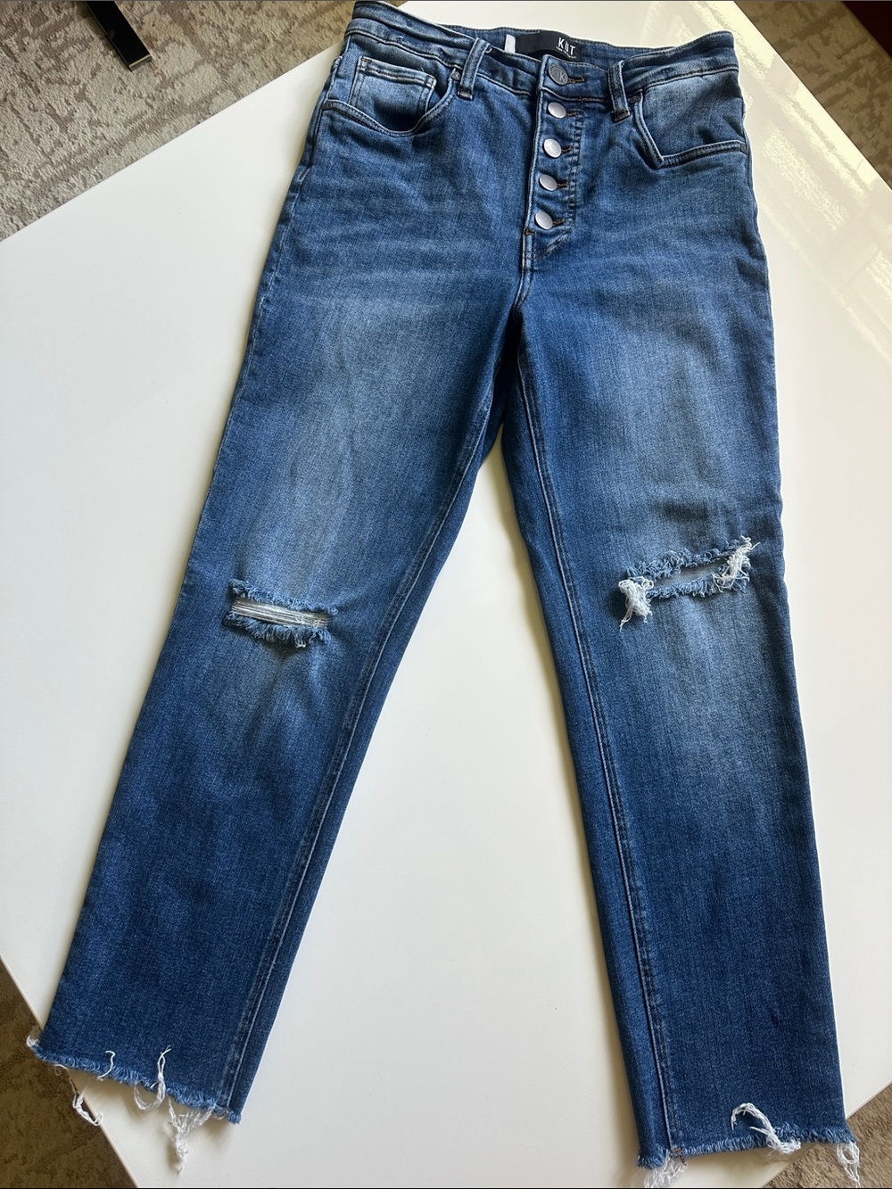 Kut from the Kloth Button Fly Skinny Jeans